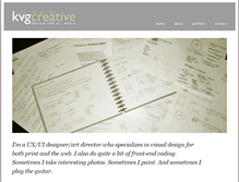Tablet Screenshot of kvgcreative.com